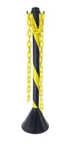 Pedestal Zebrado Preto Amarelo - Plastcor - Código 700.01132