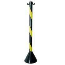 Pedestal Zebrado Preto/Amarelo - PLASTCOR