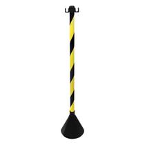 Pedestal Zebrado Preto e Amarelo Desmontavel 90cm - 700.10848 - PLASTCOR Pedestal Zebrado Preto e Amarelo Desmontavel 90cm - 700.10848 - PLASTCOR