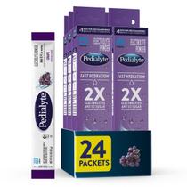 Pedialyte Fast Grape - Bebida de Hidratação em Pó - 24 Sachês