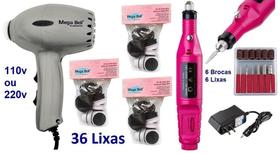 Pedicuro Elétrico Compact Esfoliador para os Pés Prata + 36 Lixas + Lixa Elétrica Importada Pedicuro Elétrico Compact Esfoliador para os Pés Prata + 36 Lixas + Lixa Elétrica Importada