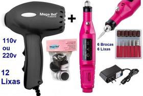 Pedicuro Elétrico Compact Esfoliador para os Pés Preto + 12 Lixas + Lixa Elétrica Importada Pedicuro Elétrico Compact Esfoliador para os Pés Preto + 12 Lixas + Lixa Elétrica Importada