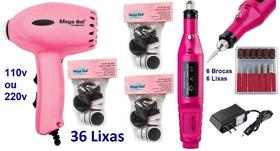 Pedicuro Elétrico Compact Esfoliador para os Pés Rosa Pink + 36 Lixas + Lixa Elétrica Importada Pedicuro Elétrico Compact Esfoliador para os Pés Rosa Pink + 36 Lixas + Lixa Elétrica Importada