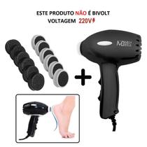 Pedicuro Lixa Elétrica Esfoliador + 12 Lixas - Preto 220V Pedicuro Lixa Elétrica Esfoliador + 12 Lixas - Preto 220V