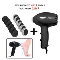 Pedicuro Lixa Elétrica Esfoliador + 12 Lixas - Preto 220v Pedicuro Lixa Elétrica Esfoliador + 12 Lixas - Preto 220v