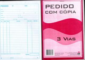 Pedido com 3 vias: Formato: 210 x 145mm - Marse Pedido com 3 vias: Formato: 210 x 145mm - Marse