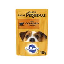 Pedigree Sachê Cães Adultos Pequenos Sabor Cordeiro 100g Ração úmida