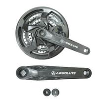 Pedivela Absolute Aço 28/38/48 170mm Preto Coroas Index