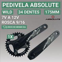 Pedivela Absolute Aluminio Wild 175 Milimetros 34 Dentes Pedivela Absolute Aluminio Wild 175 Milimetros 34 Dentes