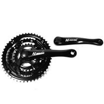 Pedivela Alum.High One 28/38/48 Bike Bicicleta Preto