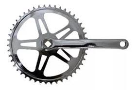 Pedivela Bike 1 Coroa 46 Dente Ponta Quadrada Cromado Pedivela Bike 1 Coroa 46 Dente Ponta Quadrada Cromado