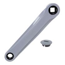 Pedivela Braço Esquerdo Cinza 170mm Ponta Quadrada De Bike Pedivela Braço Esquerdo Cinza 170mm Ponta Quadrada De Bike