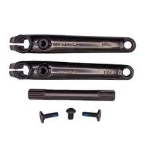 Pedivela de bmx 3 peças 8 estrias resistente eixo 19mm freeride 170mm Pedivela de bmx 3 peças 8 estrias resistente eixo 19mm freeride 170mm