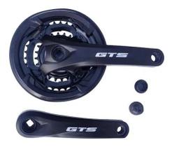 Pedivela Engrenagem GTS triplo 24/34/42 Coroa aço Preto Pedivela Engrenagem GTS triplo 24/34/42 Coroa aço Preto