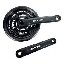 Pedivela GTS Triplo 24 34 42D com Protetor 170mm para MTB Aro 24 26 29