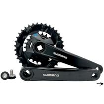 Pedivela shimano altus m315 fc-m315 175mm ponta quadrada - coroas 36/22d - 2x7v / 2x8v