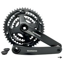 Pedivela shimano tourney fc-ty301 175mm ponta quadrada - coroas 48/38/28 - 3x7v / 3x8v