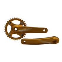 Pedivela single 170mm 34d ponta quadrada gta cores bike mtb