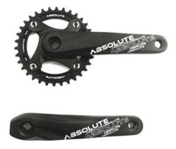 Pedivela Single Absolute Wild 34 Dentes Preto Alumínio 175mm Coroa Unica