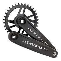 Pedivela Single GTS 34 Dentes 175mm em Alumínio para Bicicleta MTB Pedivela Single GTS 34 Dentes 175mm em Alumínio para Bicicleta MTB