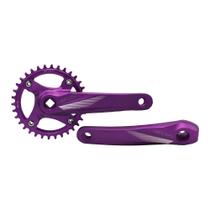 Pedivela single ponta quadrada roxo braço170mm alum coroa34D