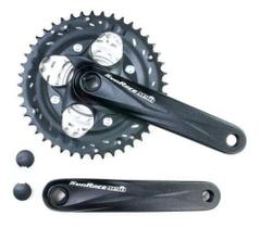 Pedivela Sunrace M904 9v Triplo 44/32/22d Braço 175mm Preto Pedivela Sunrace M904 9v Triplo 44/32/22d Braço 175mm Preto