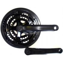 Pedivela Triplo Aço 24/34/42 Preto Ponta Quadrada Reduzido Encapado de Nylon - WG SPORTS Pedivela Triplo Aço 24/34/42 Preto Ponta Quadrada Reduzido Encapado de Nylon - WG SPORTS