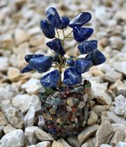 Pedra 2024 - Árvore de Sodalita com Base de Cristais Variados 9 cm