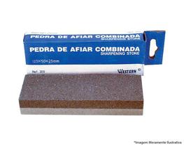 Pedra Afiar Combinada 150X50X20Mm 209 Pedra Afiar Combinada 150X50X20Mm 209