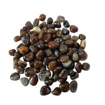 Pedra Ágata Caramelo 1 a 2 cm Rolada 500g Natural Pedra Ágata Caramelo 1 a 2 cm Rolada 500g Natural