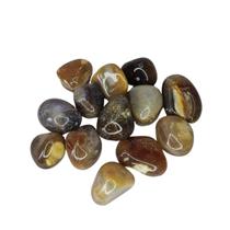 Pedra Ágata de Fogo Rolada 4 a 6 cm Natural 250 gramas