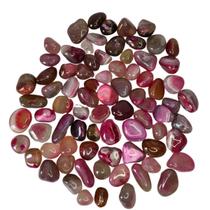 Pedra Ágata Rosa 1 a 3 cm Rolada 1 kilo Natural