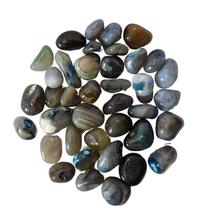 Pedra Ágata Verde 2 A 4 Cm Rolada 1Kg Natural