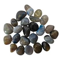 Pedra Ágata Verde 2 a 4 cm Rolada 500g Natural Pedra Ágata Verde 2 a 4 cm Rolada 500g Natural