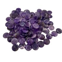 Pedra Ametista - Cabochão (20mm / 10 peças) pedras naturais Pedra Ametista - Cabochão (20mm / 10 peças) pedras naturais