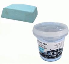 Pedra Azul Em Barra + Pedra Azul Em Pasta - Polimento Metal Pedra Azul Em Barra + Pedra Azul Em Pasta - Polimento Metal