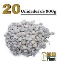 Pedra branca artesanato decoração vaso terrário 18 kg - Gold Plant