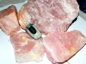 Pedra Bruta de Quartzo Rosa para Lapidar - Pacote Atacado 20 kg