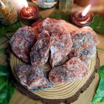 Pedra calcita laranja bruta 4 a 6 cm - proteção e pureza - cristal natural