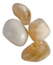 Pedra Citrino Rolada 250g Natural Amarelo Prosperidade Dinheiro Abundancia