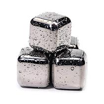 Pedra Cubo Gelo Aço Inoxidável Reutilizável