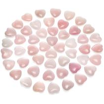 Pedra curativa Gerrii Heart Quartz 2 cm rosa rosa 50 unidades Pedra curativa Gerrii Heart Quartz 2 cm rosa rosa 50 unidades
