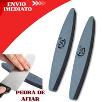 Pedra de Afiar e Amolar Tipo Canoa 225mm Fertak Faca e Canivete - Pedra de Afiar e Amolar Tipo Canoa 225mm Fertak Faca e Canivete -
