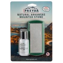 Pedra de afiar RH Preyda Natural Arkansas com óleo de afiação
