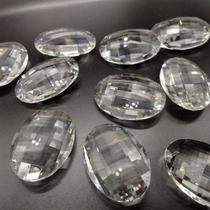Pedra de Cristal Lapidada Redonda 50 Peças para Lustre/Pêndulos Pedra de Cristal Lapidada Redonda 50 Peças para Lustre/Pêndulos