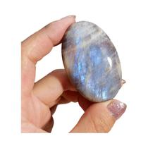 Pedra De Cristal Natural De Pedra Da Lua Azul Para Cura Energética, Feng Shui, Yoga E Decoração De