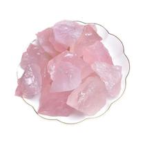Pedra De Cristal Quartzo Rosa Natural De Alta Qualidade Para Decoração De Ambiente Em Forma
