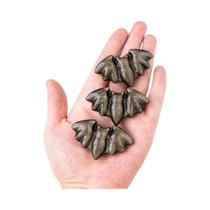Pedra De Obsidiana Dourada E Prateada Em Formato De Morcego Para Decoração De Casa, Artesanato E Pedra De Obsidiana Dourada E Prateada Em Formato De Morcego Para Decoração De Casa, Artesanato E