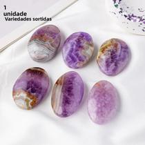 Pedra De Palma De Ametista Natural Para Decoração De Sala De Meditação Chakra Reiki Pedra Preciosa