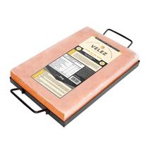 Pedra De Sal Himalaia 30x20x4 cm com suporte de metal